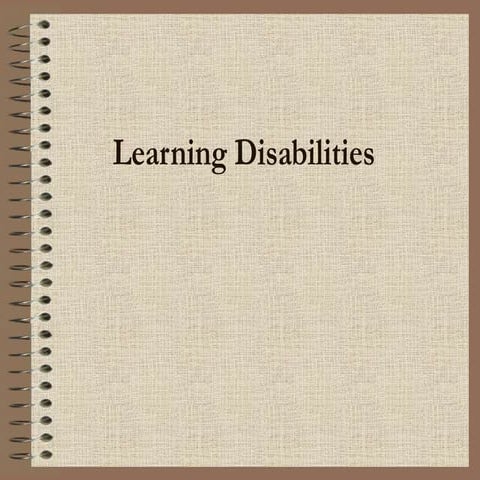 Learning Disabilities PowerPoint (1).ppt