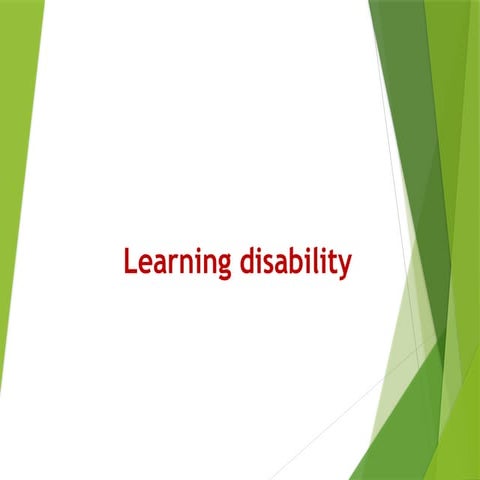 Learning Disabilities and Testing/Assessment for it