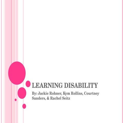 Learning Disability 2 Project