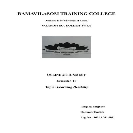 Learning disadility pdf