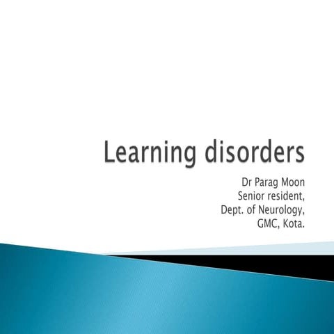 Learning disorders