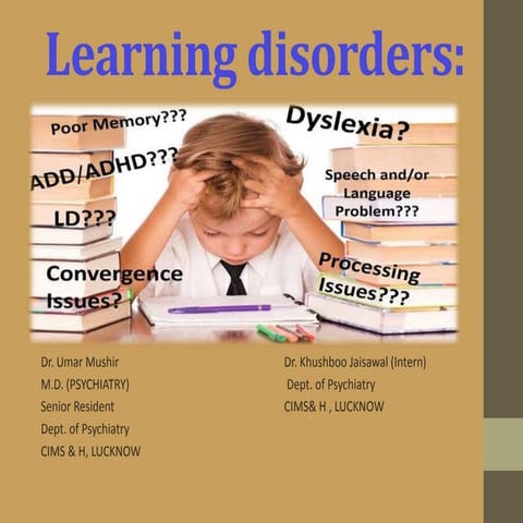 LEARNING DISORDERS