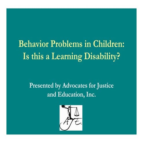 Learning dissability