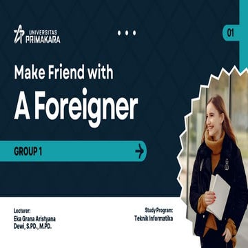 Learning English by Project Based Learning: A Day Out with a Foreigner ...