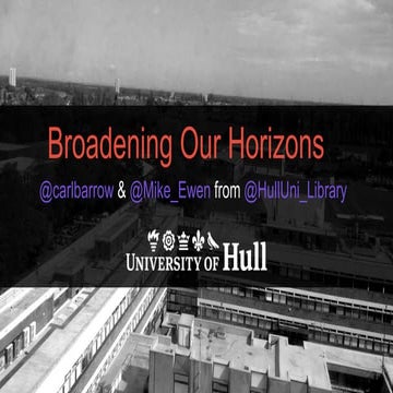 Learning Exchange May 15 - Broadening our horizons: from social media to live...