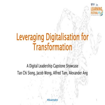 Leveraging Digitalisation for Transformation - A Digital Leadership Capstone ...