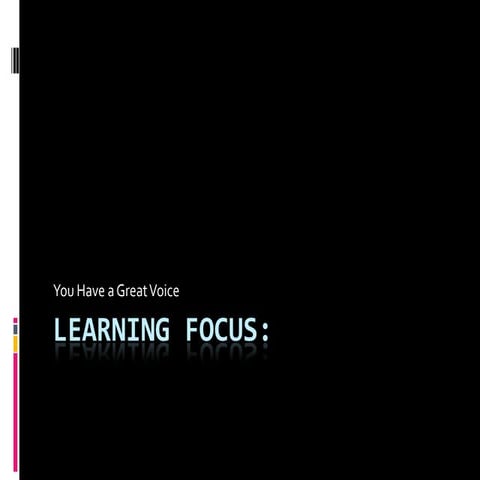 Learning focus