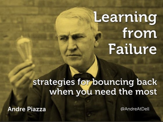 Learning from Failure: How to Bounce Back Stronger