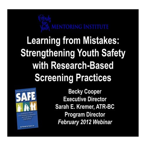 Learning from Mistakes: Strengthening Youth Safety with Research-Based Screen...