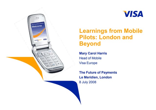 Learning From Mobile Pilots   Visa ...