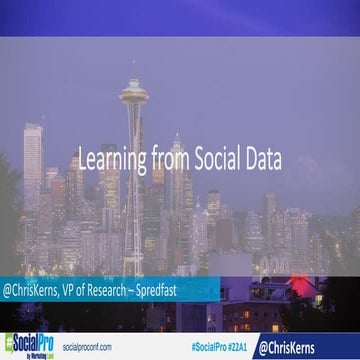 Learning From Social Data By Chris Kerns