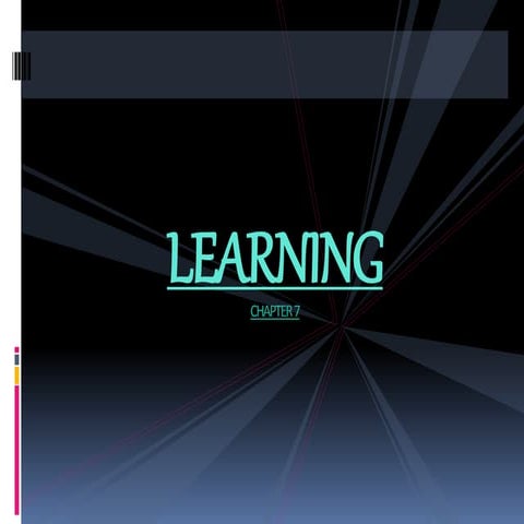 Learning(general psychology)