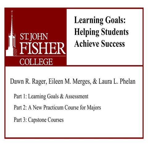 Learning Goals