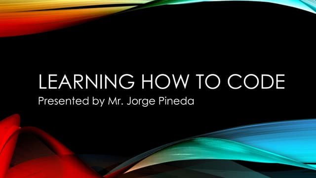 Learning How To Code