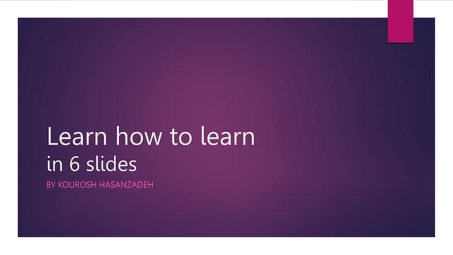 Learning how to learn Project.pptx