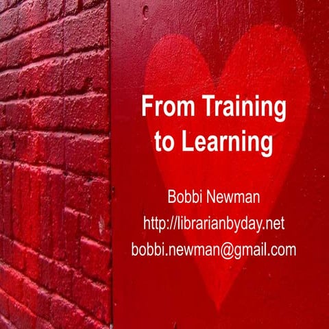 From Training to Learing