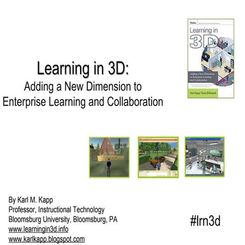 Learning in 3D