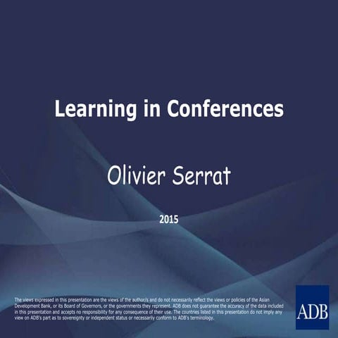 Learning in Conferences
