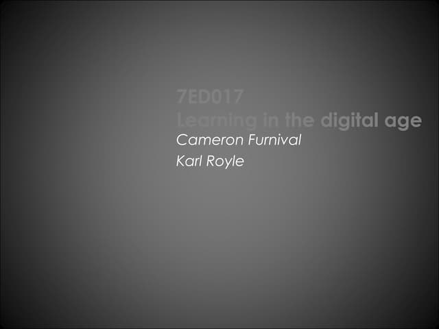 Learning in the digital age 2014