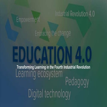 Education 4.0 : Transforming Learning in the Fourth Industrial Revolution  .pptx