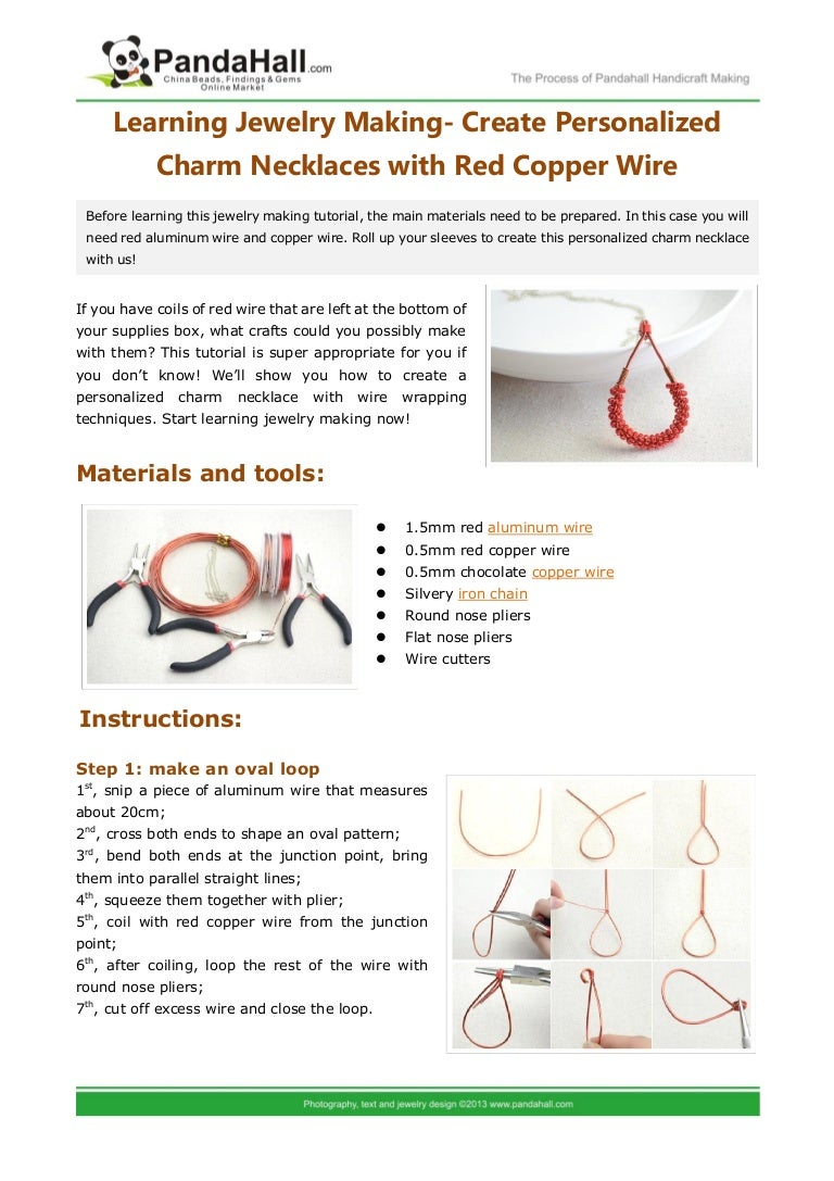 Learning jewelry making create personalized charm necklaces with red…