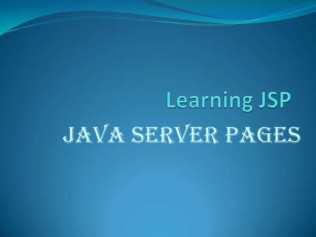 Learning jsp