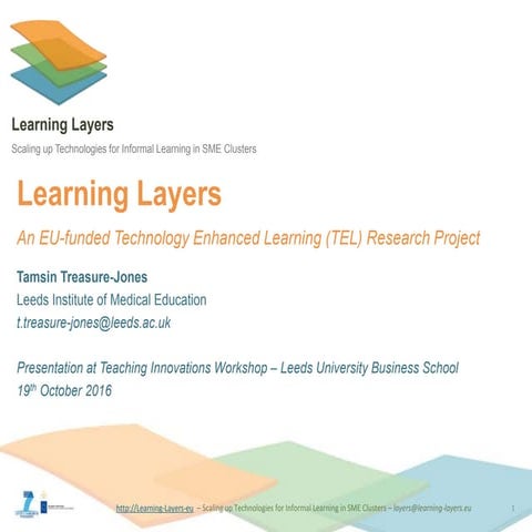 Learning Layers - Quick overview