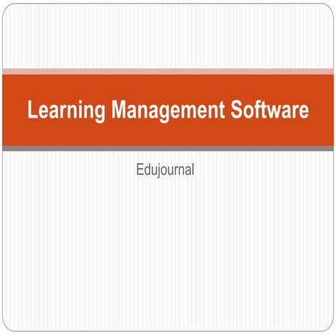 Learning Management Software