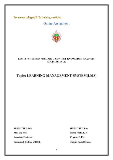 Learning Management System Pdf Learning Management System Pdf