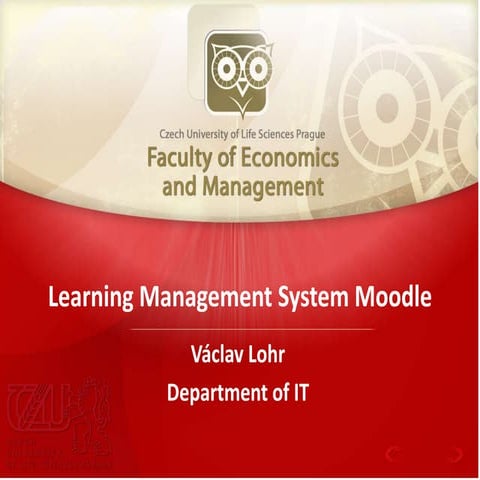 Learning management system moodle