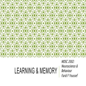 Learning & memory 2013