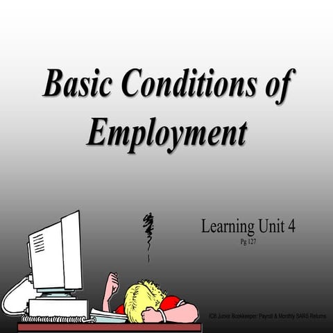 ICB PAYROLL & MONTHSLY SARS RETURNS Learning module 4 | PPTX