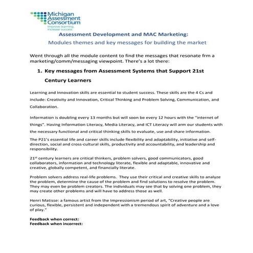 Learning modules marketing messages.docx