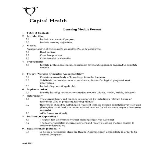 Learning module template (2) | PDF