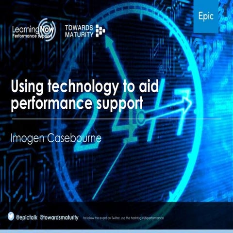 LearningNow: performance support – Imogen Casebourne