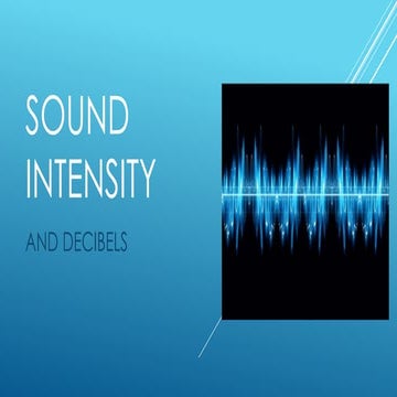 Sound Intensity