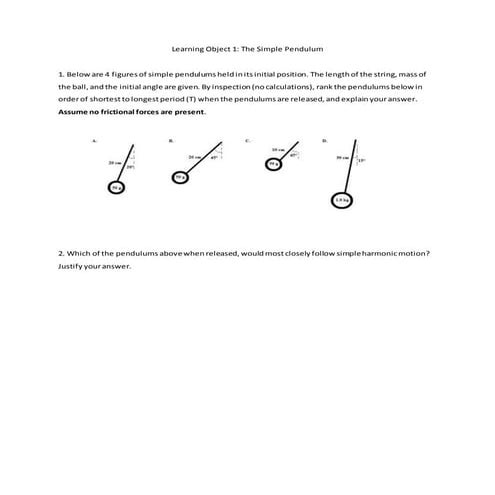 The simple pendulum | PPTX