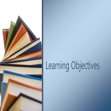 Learning objectives