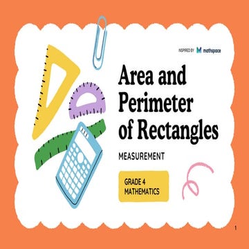 Understanding Area and Perimeter of Rectangles for Grade 4 Students | PDF