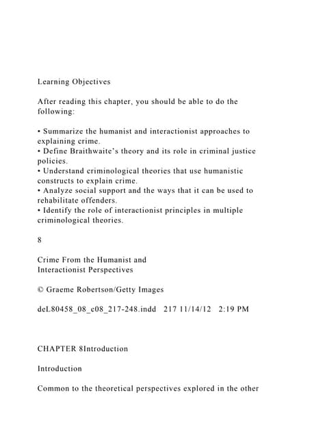 Learning ObjectivesAfter reading this chapter, you should .docx