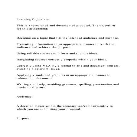 General outline of a proposal for final year project1 | DOCX