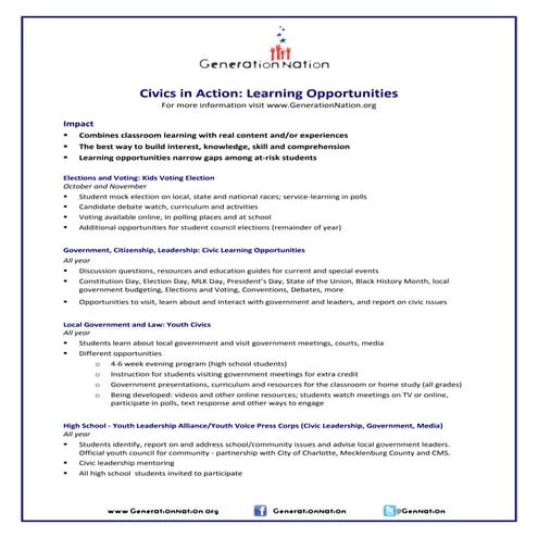 Learning opportunities | PDF