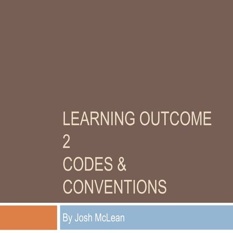 Learning outcome 2