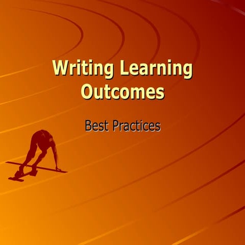 Learning outcomes