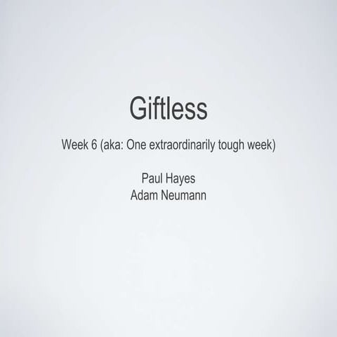 Learning pitch deck week 6