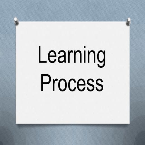 Learning process