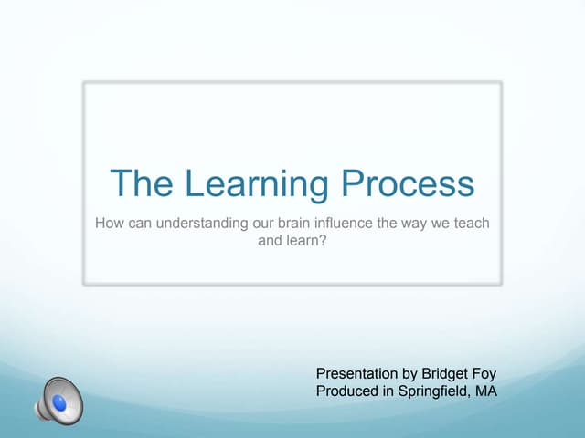 Learning process