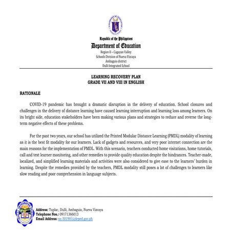 Learning Recovery Plan-Joan Kitong - Copy.pdf