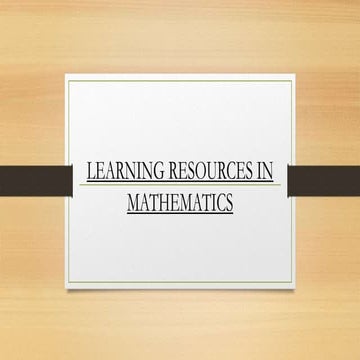 LEARNING RESOURCES IN MATHEMATICS unit 4.pptx