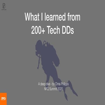 What I learned from 200+ Tech DDs